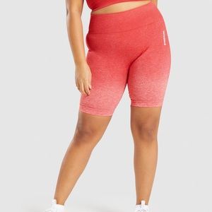 Gymshark red adapt marl shorts